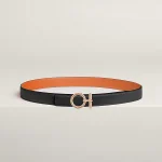 Flot belt buckle & Reversible leather strap 24 mm
